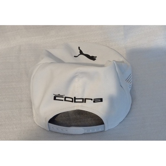 PUMA Cobra Pro Tour Driver Athlete Golf Cap White Adjustable Hat - Picture 2 of 3